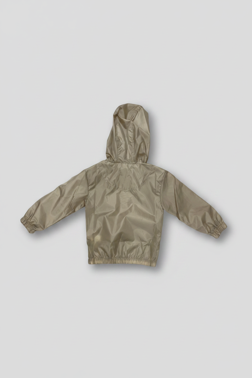 Lee Cooper Kids Hooded Windbreaker Jacket - Beige back