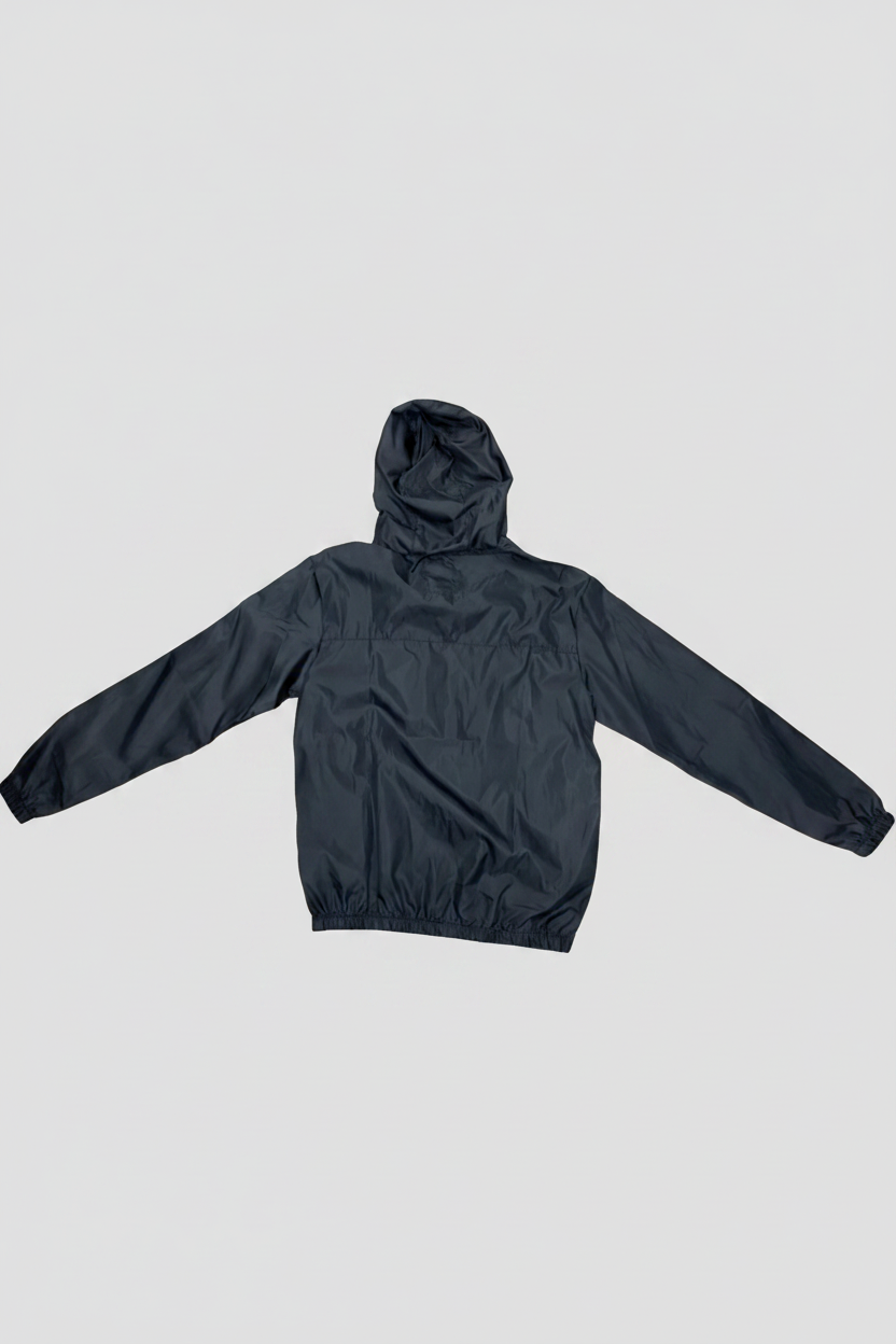 Lee Cooper Men's Hooded Windbreaker Jacket - Black back
