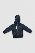 Lee Cooper Kids Hooded Windbreaker Jacket - Black front