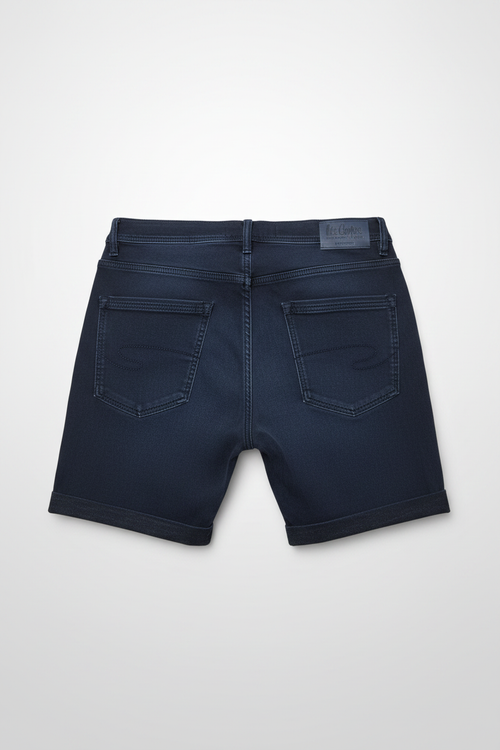 Lee Cooper Dark Navy Denim Shorts - Back