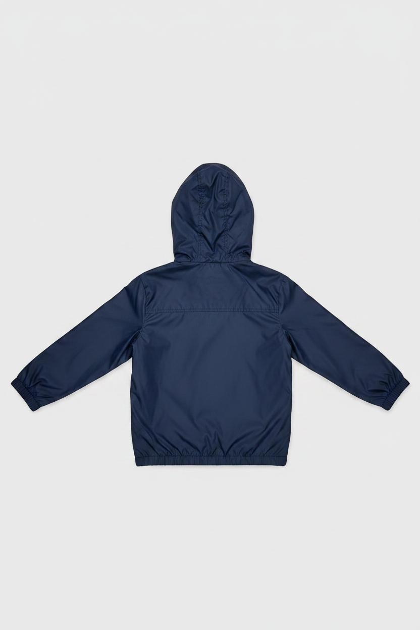 Lee Cooper Kids Hooded Windbreaker Jacket - Navy back